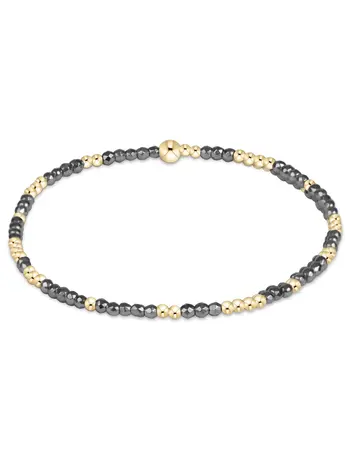 enewton Hope Unwritten Silver Faceted Hematite 2mm Bracelet