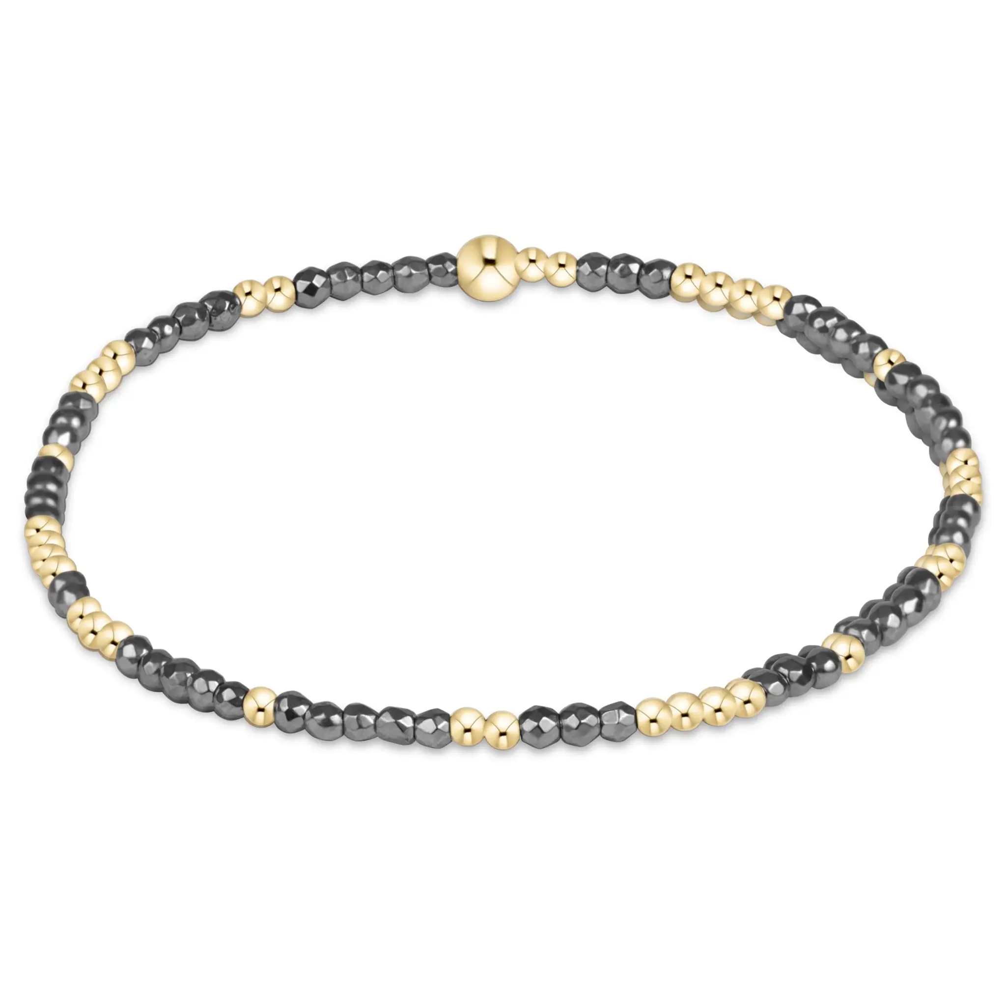 enewton Hope Unwritten Silver Faceted Hematite 2mm Bracelet