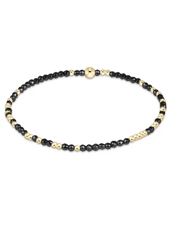 enewton Hope Unwritten Faceted Hematite 2mm Bracelet