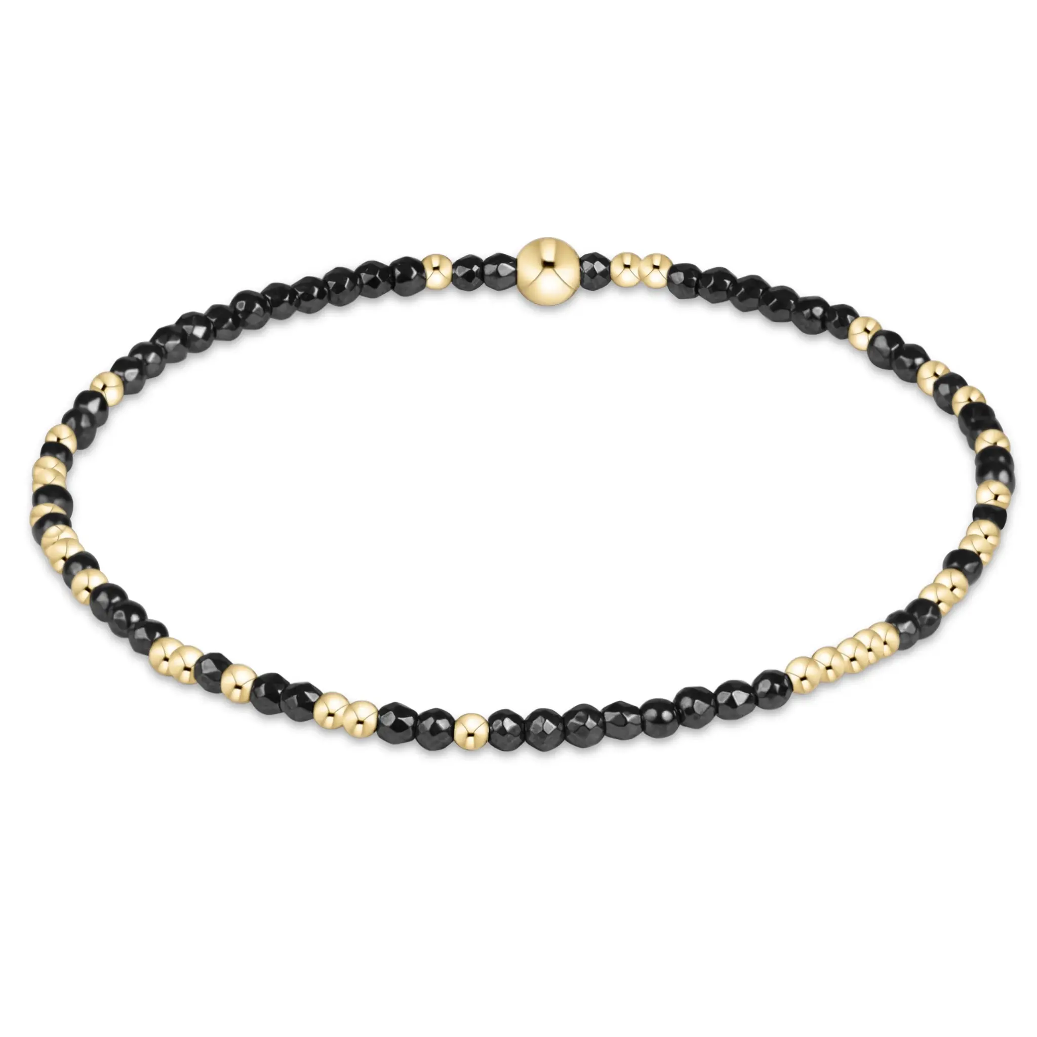 enewton Hope Unwritten Faceted Hematite 2mm Bracelet