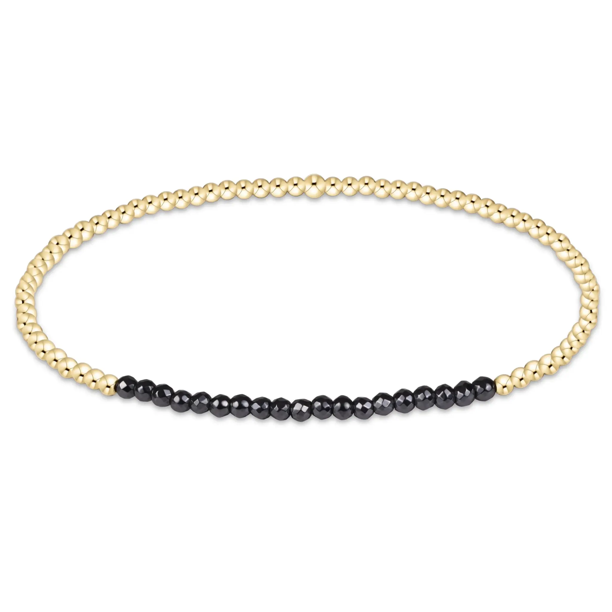 enewton Gold Bliss Faceted Hematite 2mm Gold Bracelet