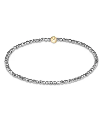 enewton Classic Silver Faceted Hematite 2mm Bracelet
