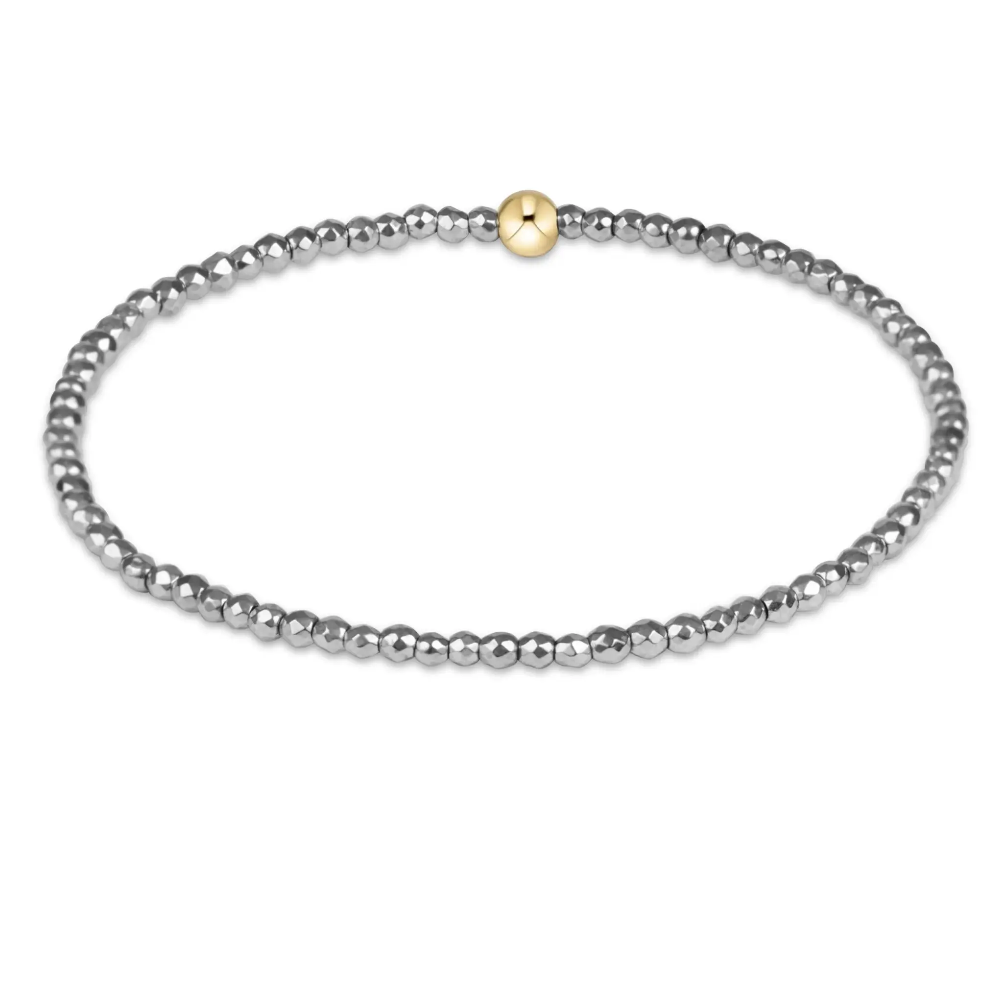 enewton Classic Silver Faceted Hematite 2mm Bracelet