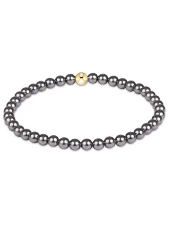 enewton Classic Pearl Dark Grey 4mm Bracelet