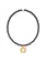 enewton Classic Pearl Dark Grey 3mm Bracelet-Blessed Gold Disc