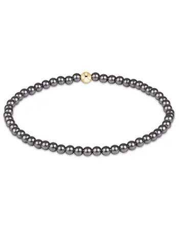 enewton Classic Pearl Dark Grey 3mm Bracelet