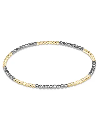 enewton Blissful Silver Faceted Hematite 2mm Bracelet