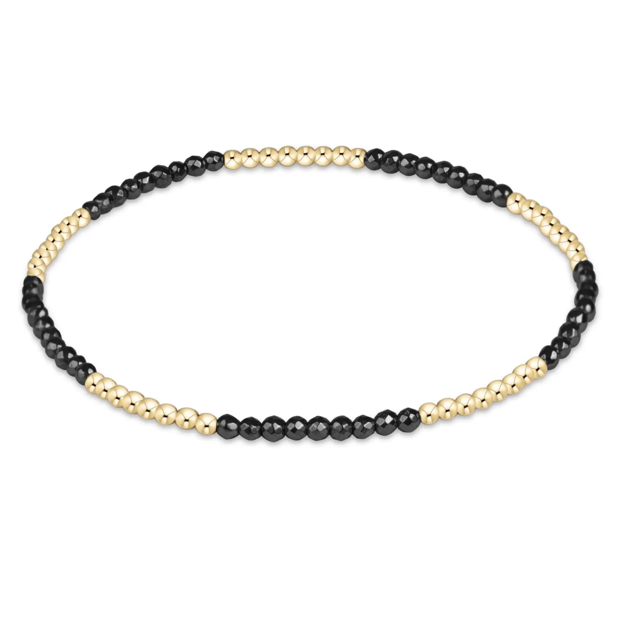 enewton Blissful Faceted Hematite 2mm Bracelet