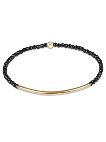 enewton Bliss Bar Gold 2mm Faceted Hematite Bracelet