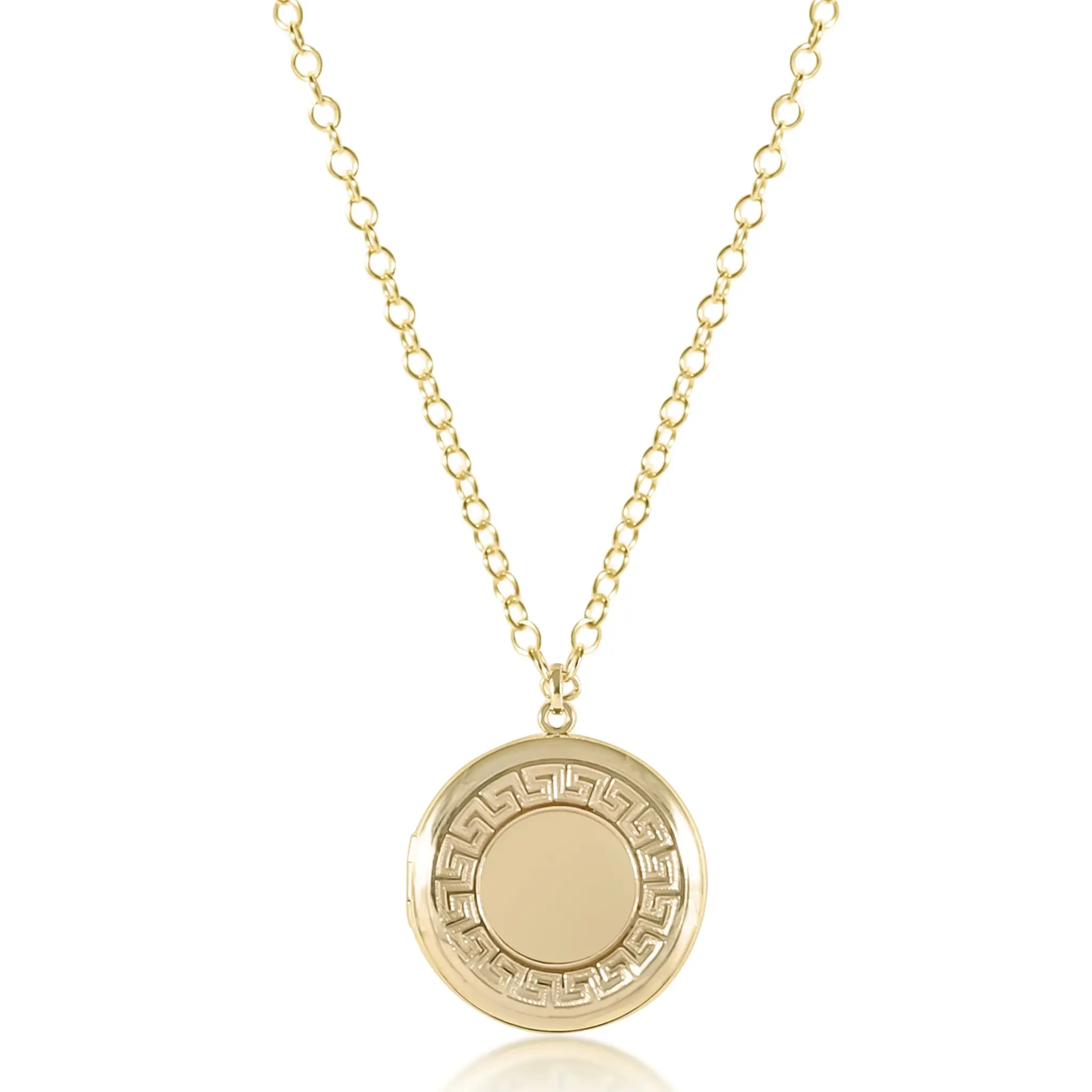 enewton 18" Necklace Gold-Cherish Medium Gold Locket