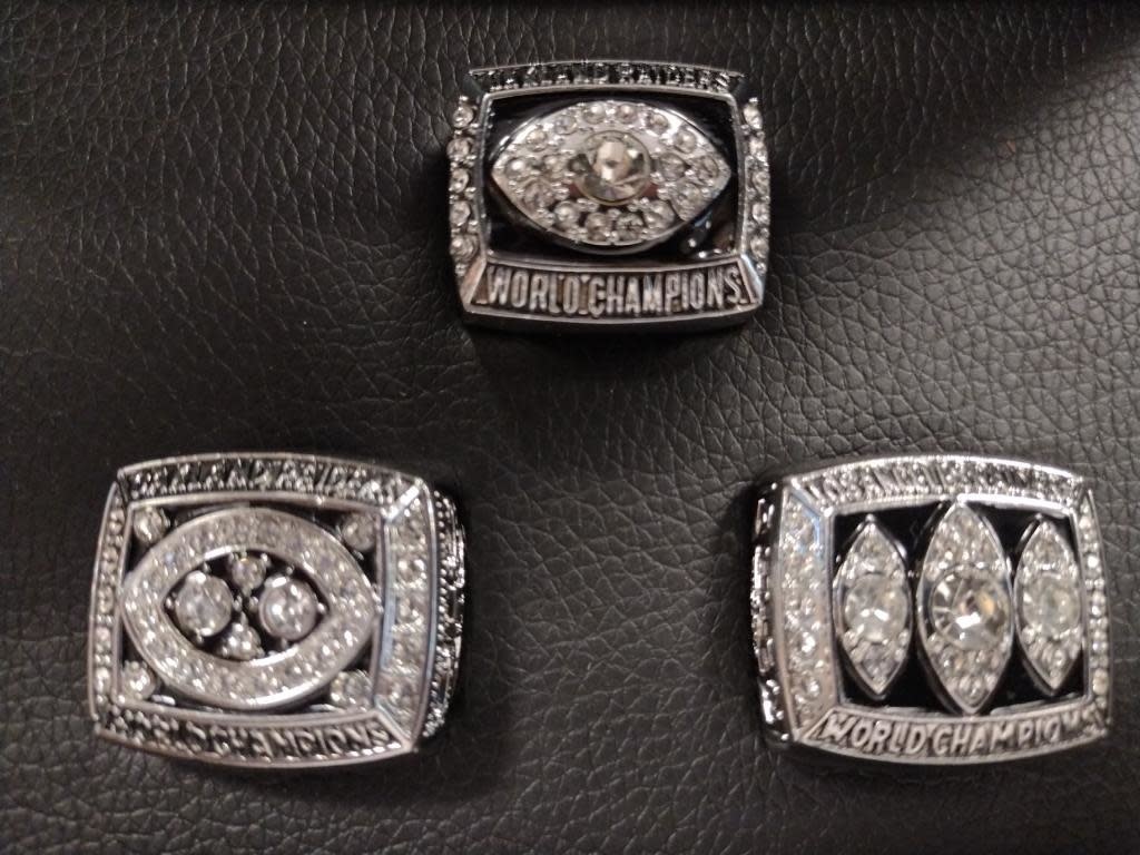 Raiders 3 Ring Set - Man Cave Memorabilia