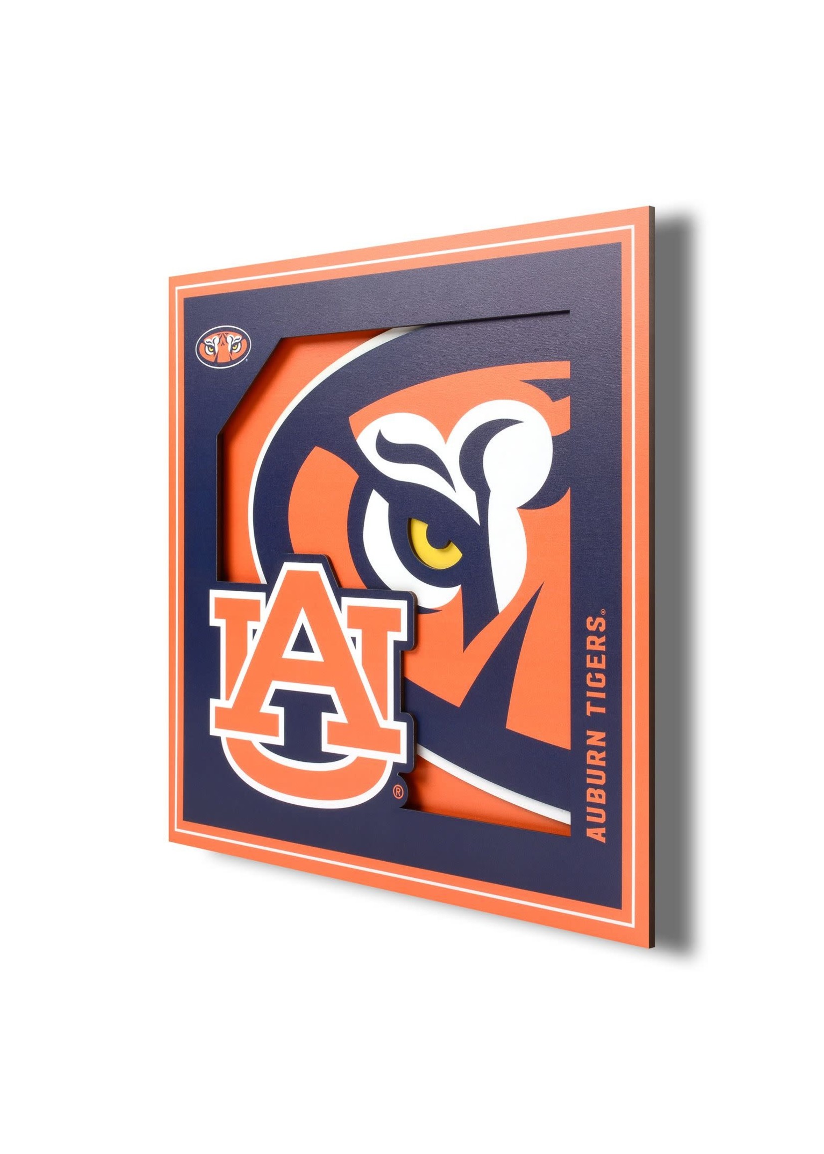 You The Fan Auburn Logo 12x12 Wall Art