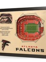 Falcons 25 Layer Stadium Wall Art