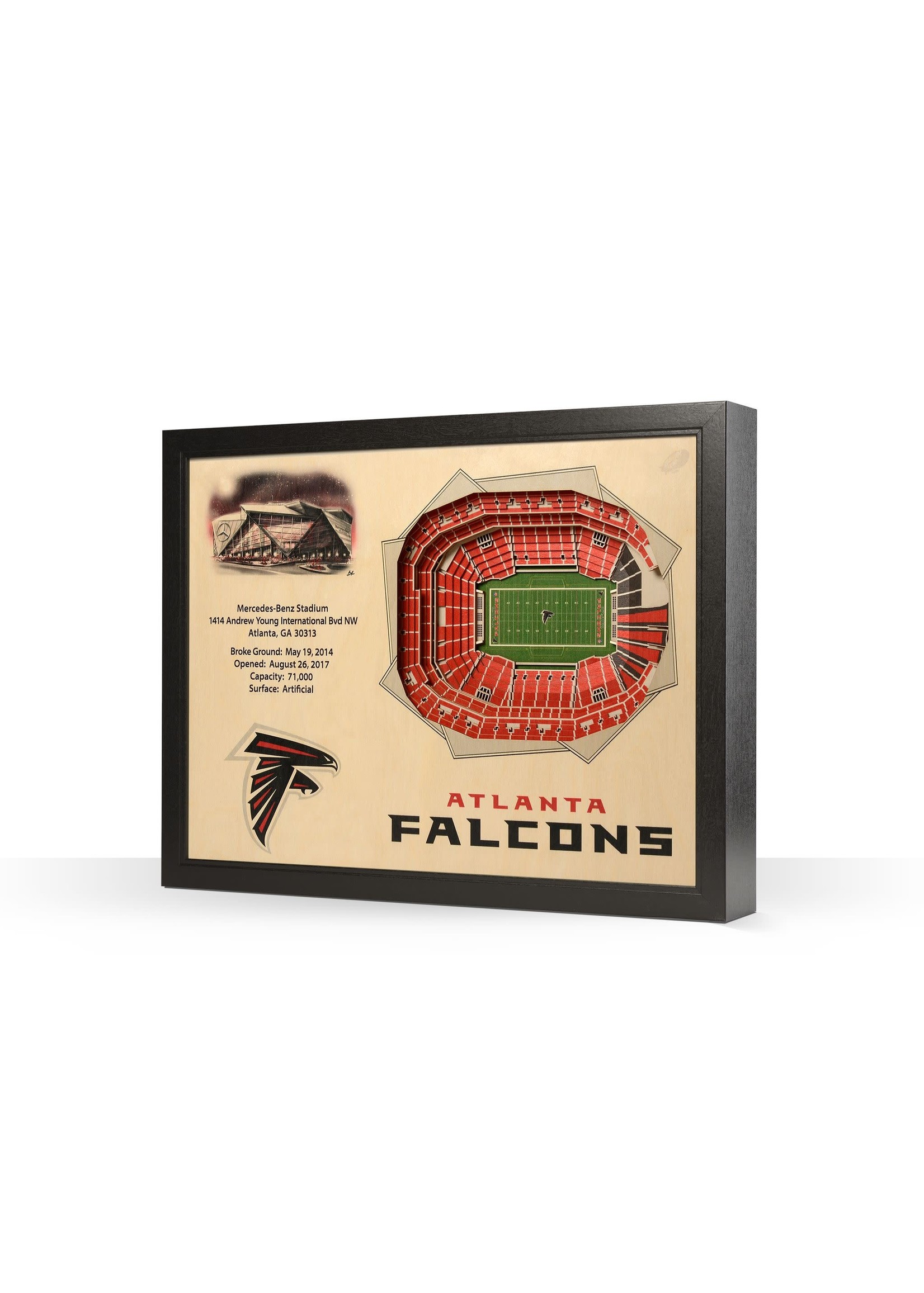 You The Fan Falcons 25 Layer Stadium Wall Art