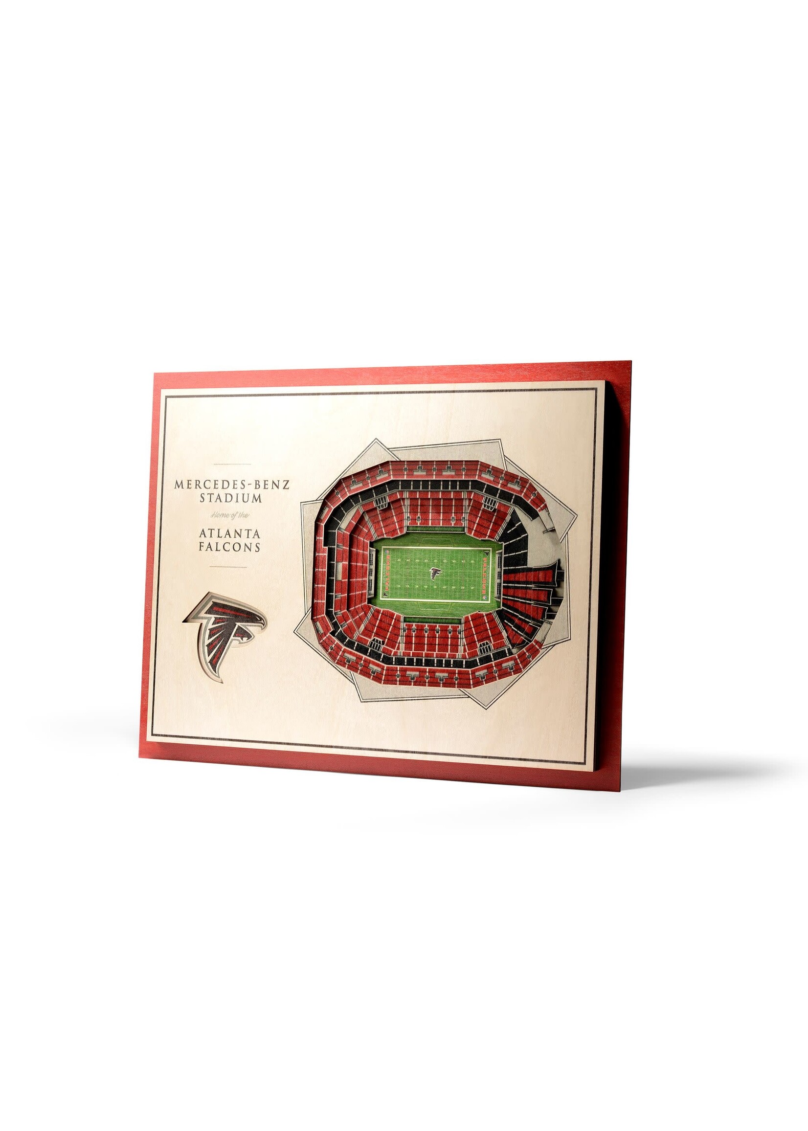You The Fan Falcons 5 Layer Stadium Wall Art