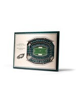 You The Fan Eagles 5 Layer Stadium Wall Art