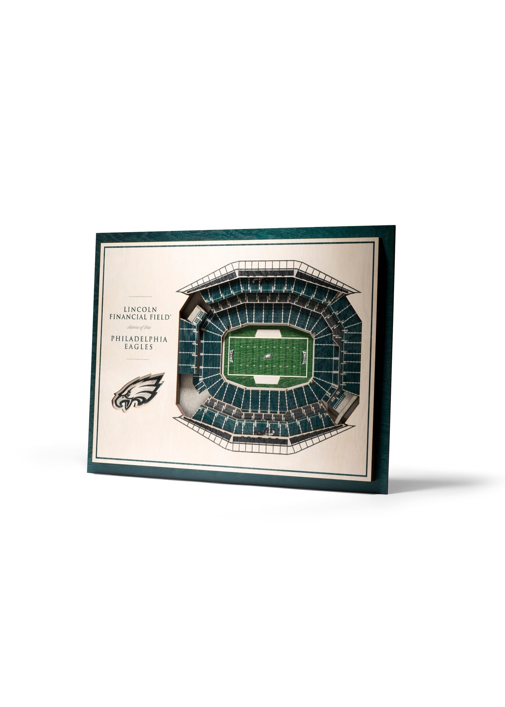 You The Fan Eagles 5 Layer Stadium Wall Art