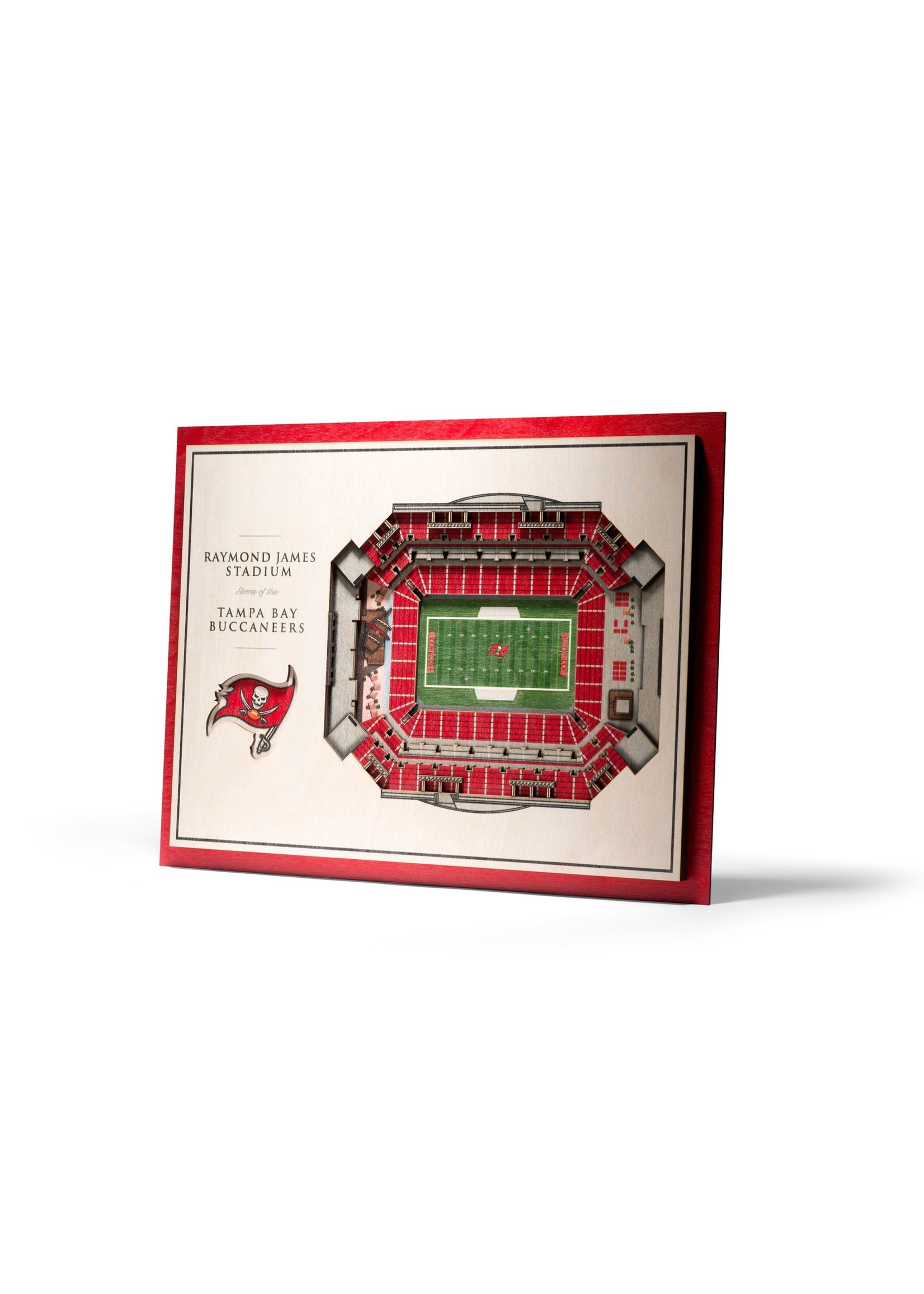 You The Fan Buccaneers 5 Layer Stadium Wall Art
