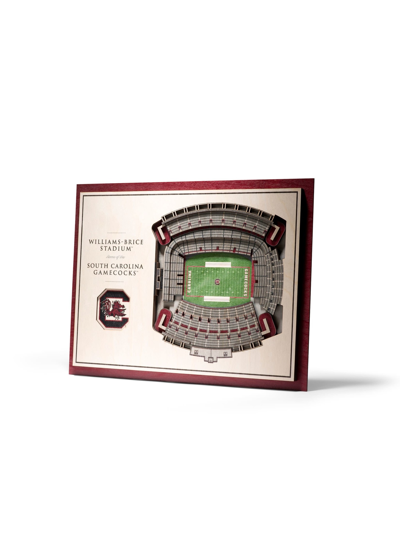 You The Fan South Carolina 5 Layer Stadium Wall Art