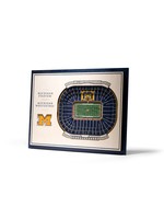 You The Fan Michigan 5 Layer Stadium Wall Art