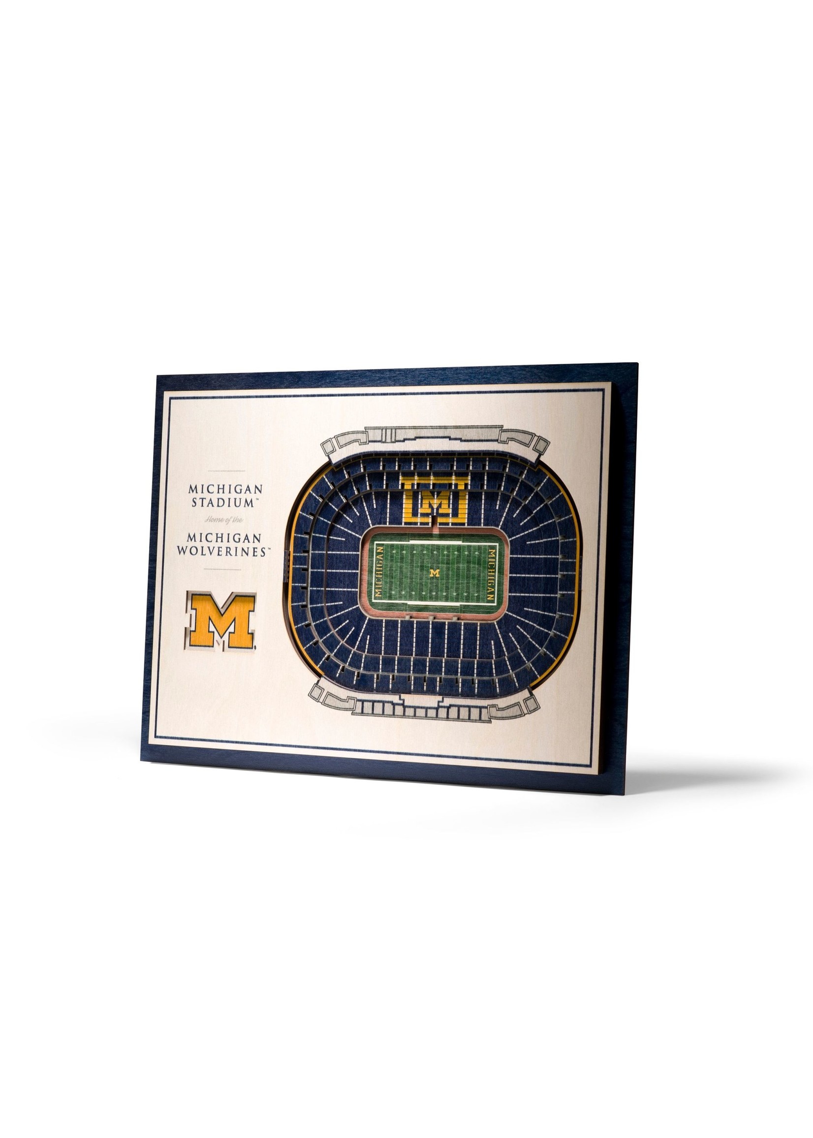 You The Fan Michigan 5 Layer Stadium Wall Art