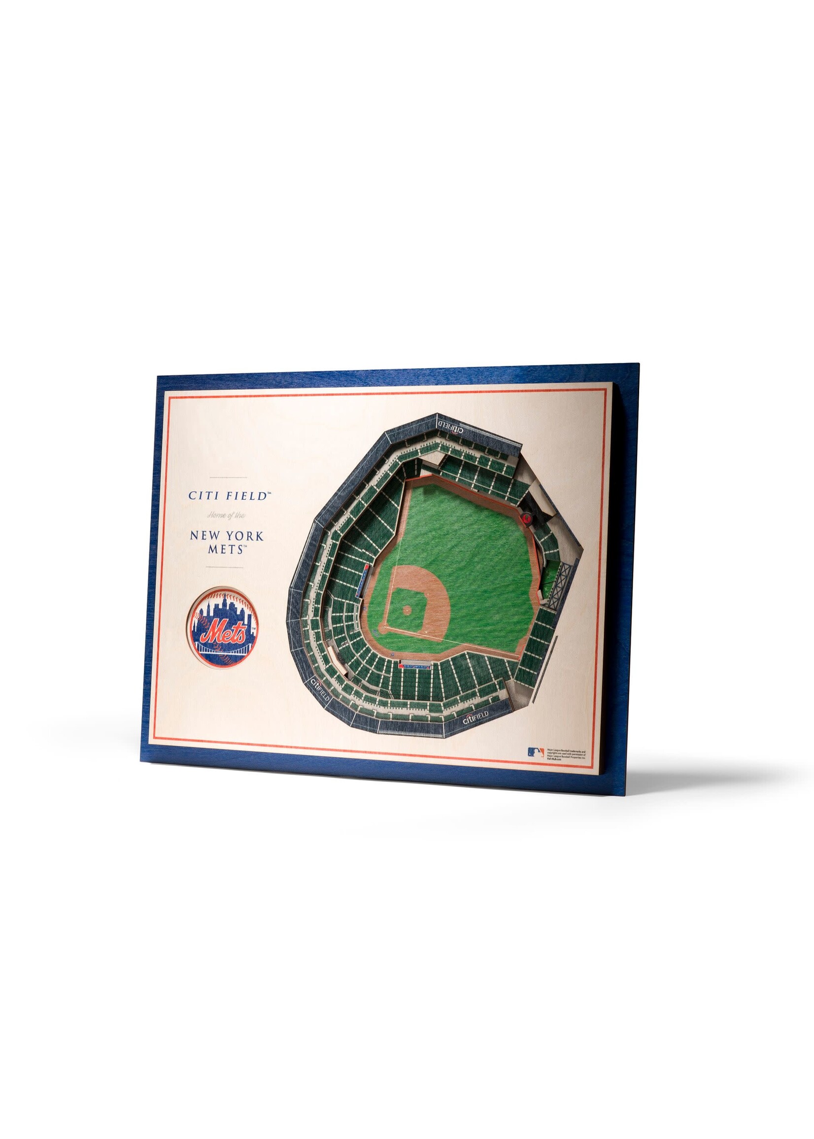 You The Fan Mets 5 Layer Stadium Wall Art