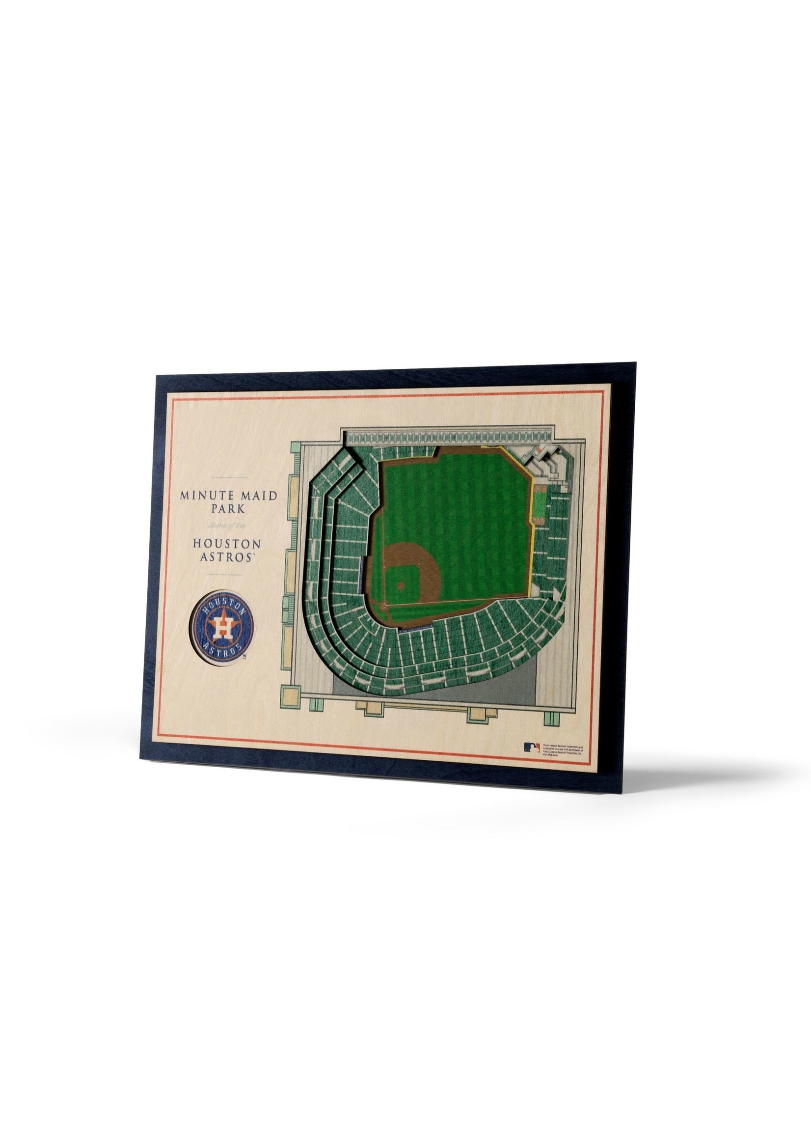 You The Fan Astros 5 Layer Stadium Wall Art