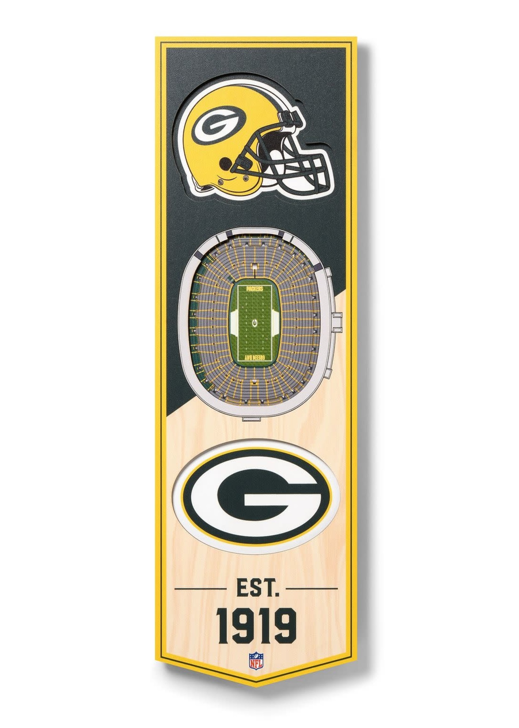 Packers 6x19 Wall Banner