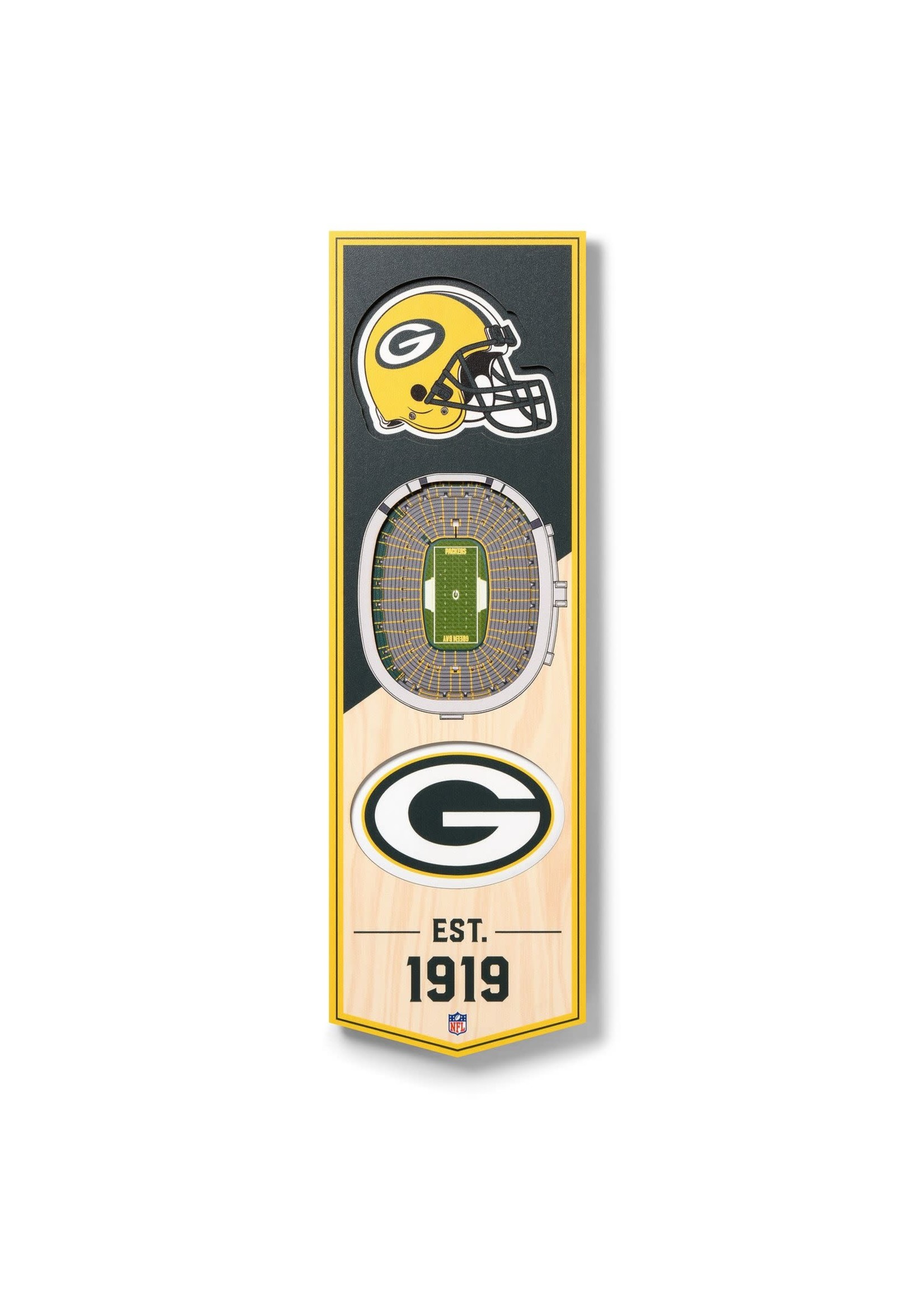 You The Fan Packers 6x19 Wall Banner