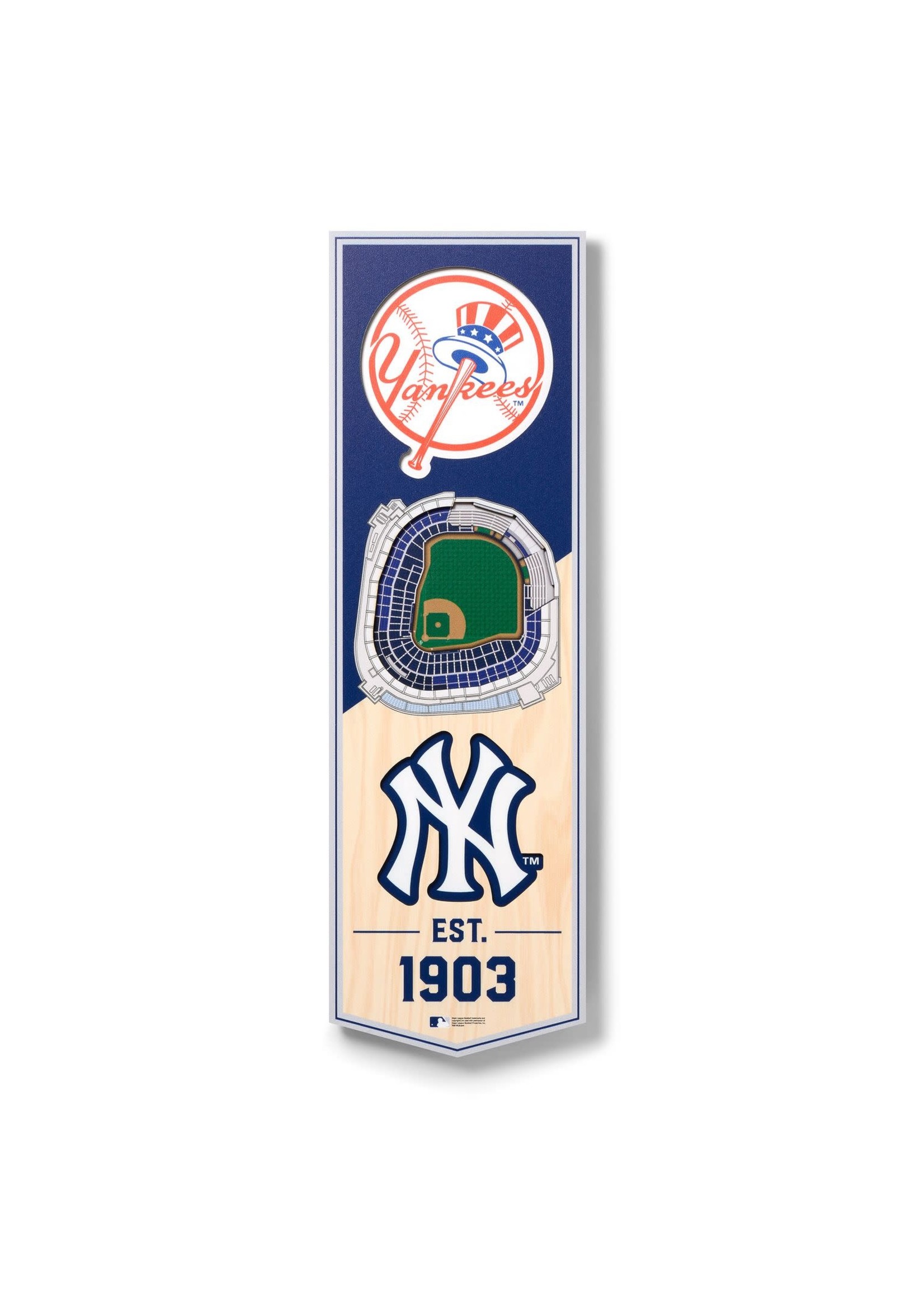 You The Fan Yankees 6x19 Wall Banner
