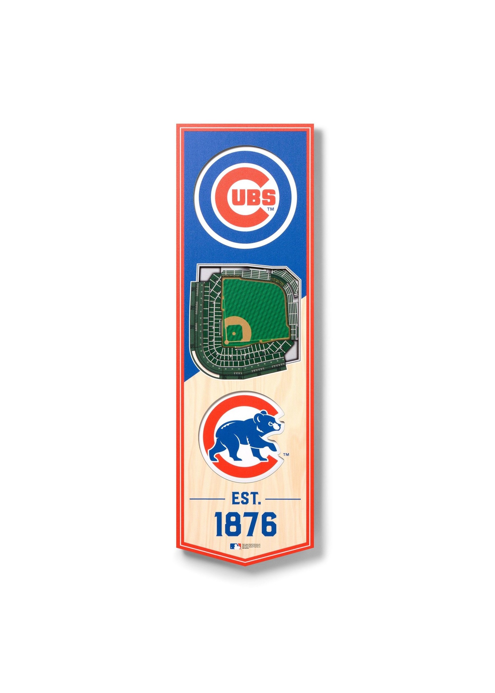 You The Fan Cubs 6x19 Wall Banner