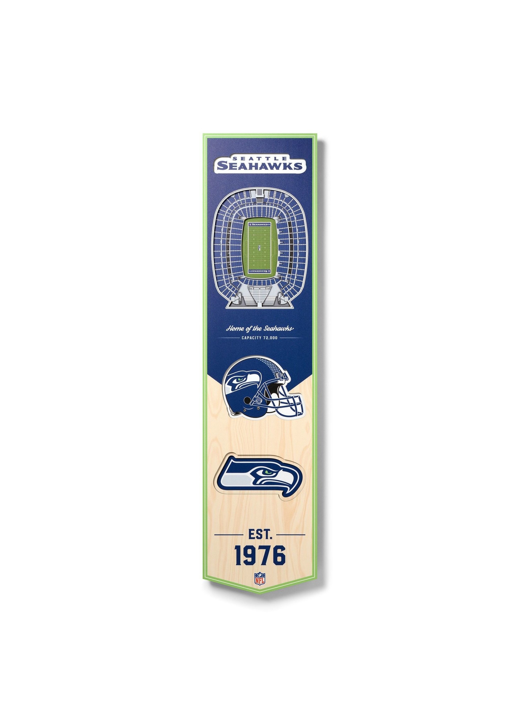 You The Fan Seahawks 8x32 Wall Banner