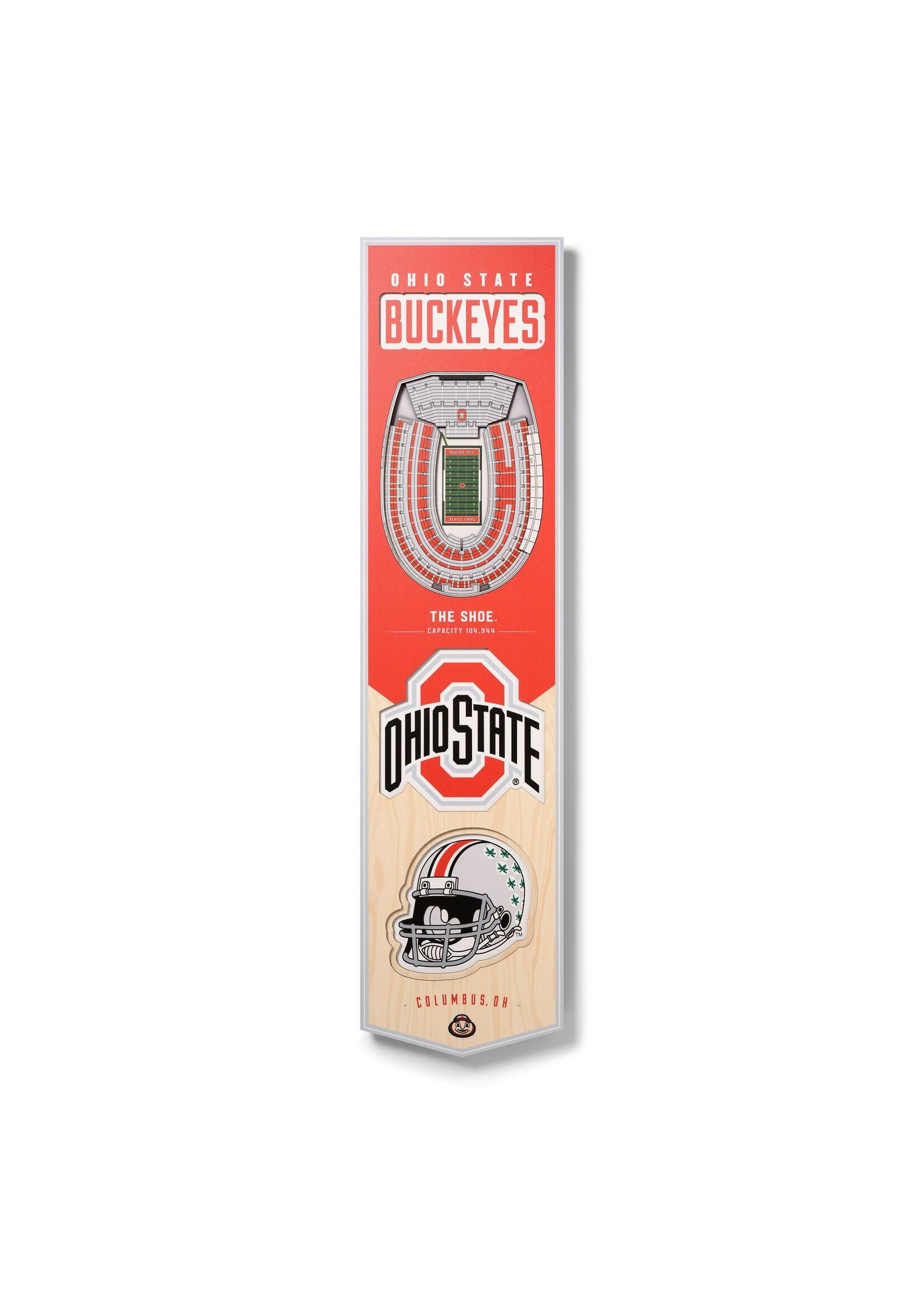 You The Fan Ohio State 8x32 Wall Banner