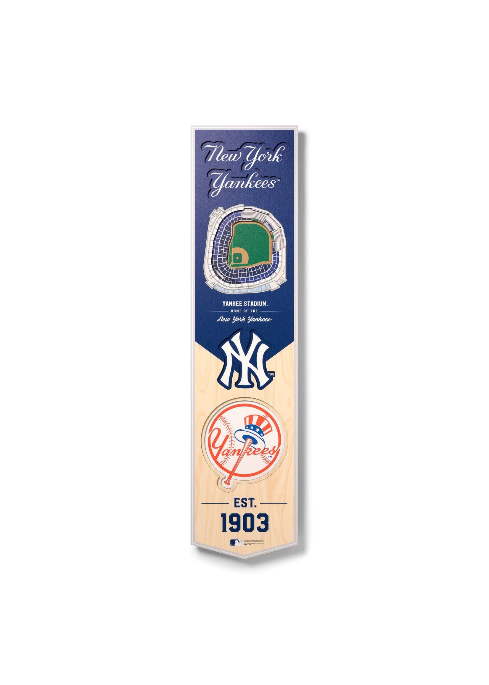 You The Fan Yankees 8x32 Wall Banner