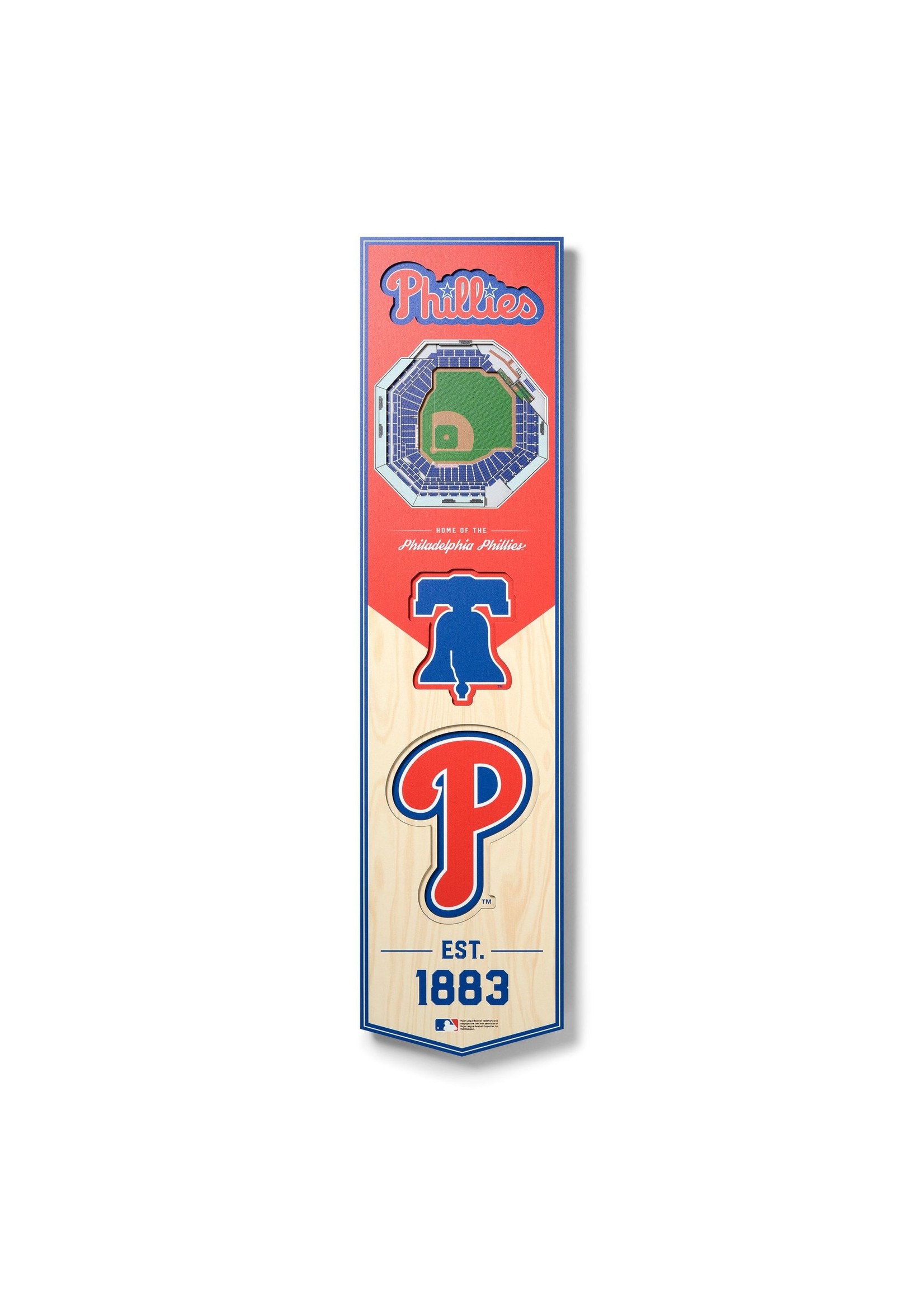 You The Fan Phillies 8x32 Wall Banner