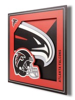 Falcons Logo 12x12 Wall Art