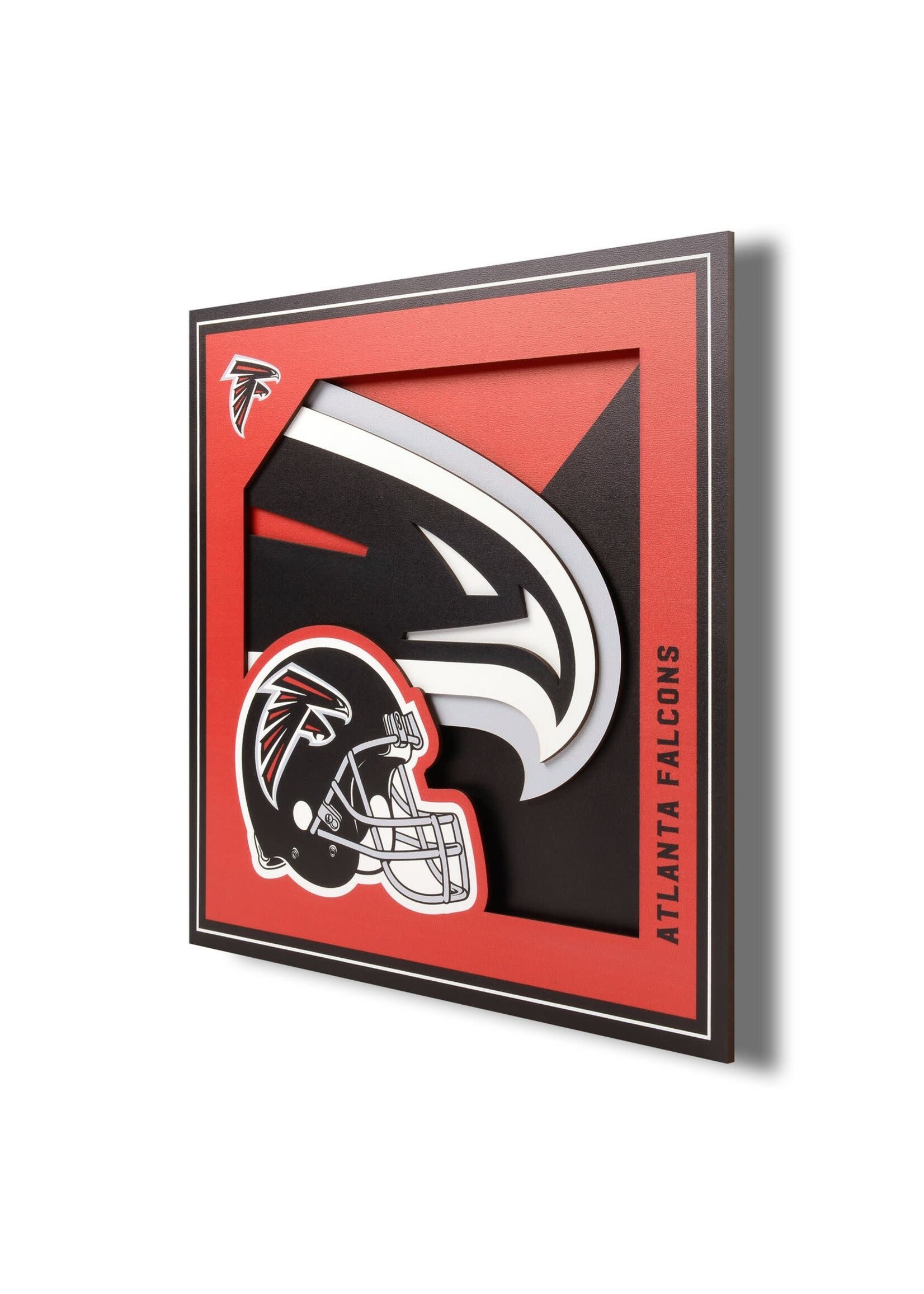 You The Fan Falcons Logo 12x12 Wall Art