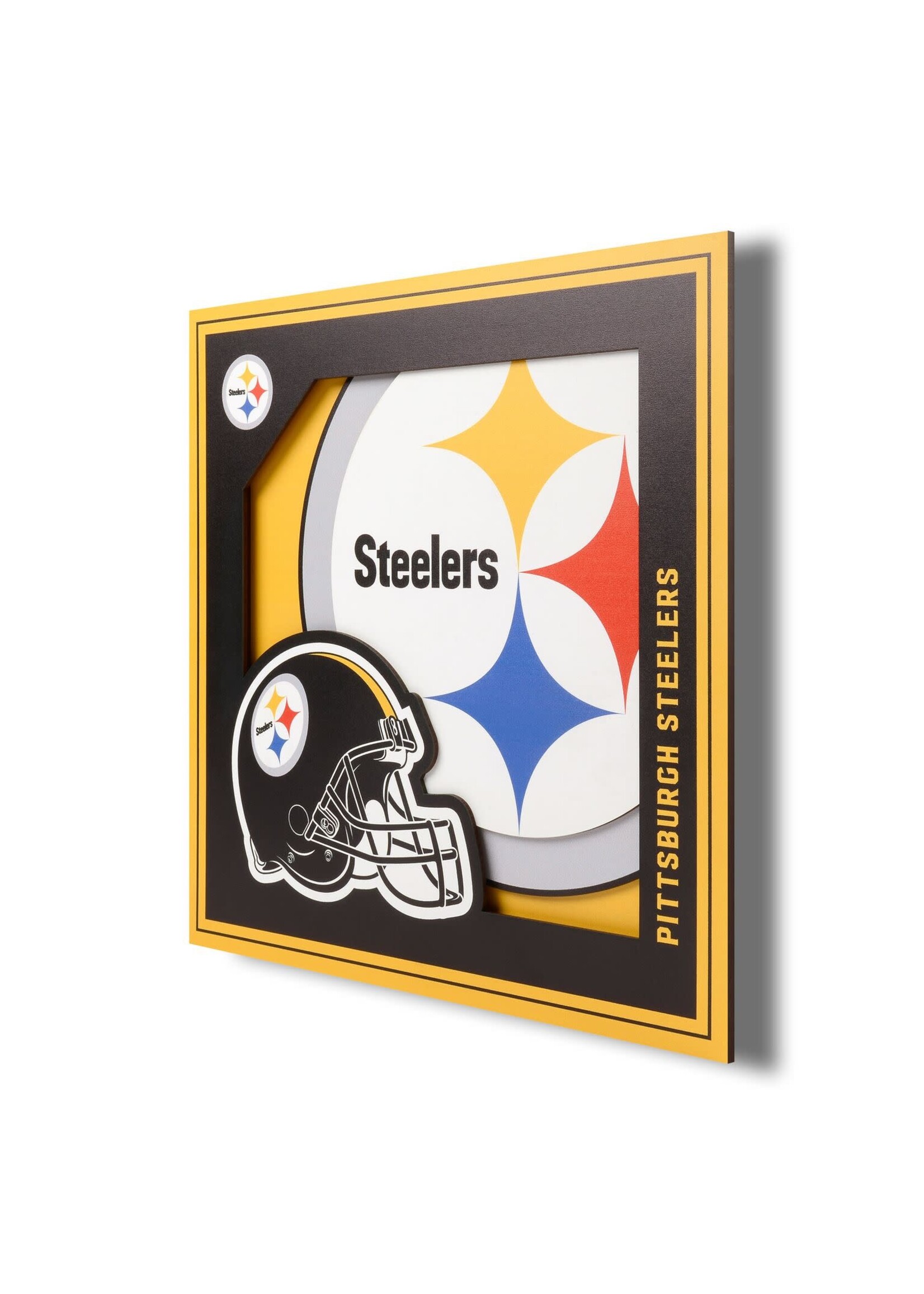 You The Fan Steelers Logo 12x12 Wall Art