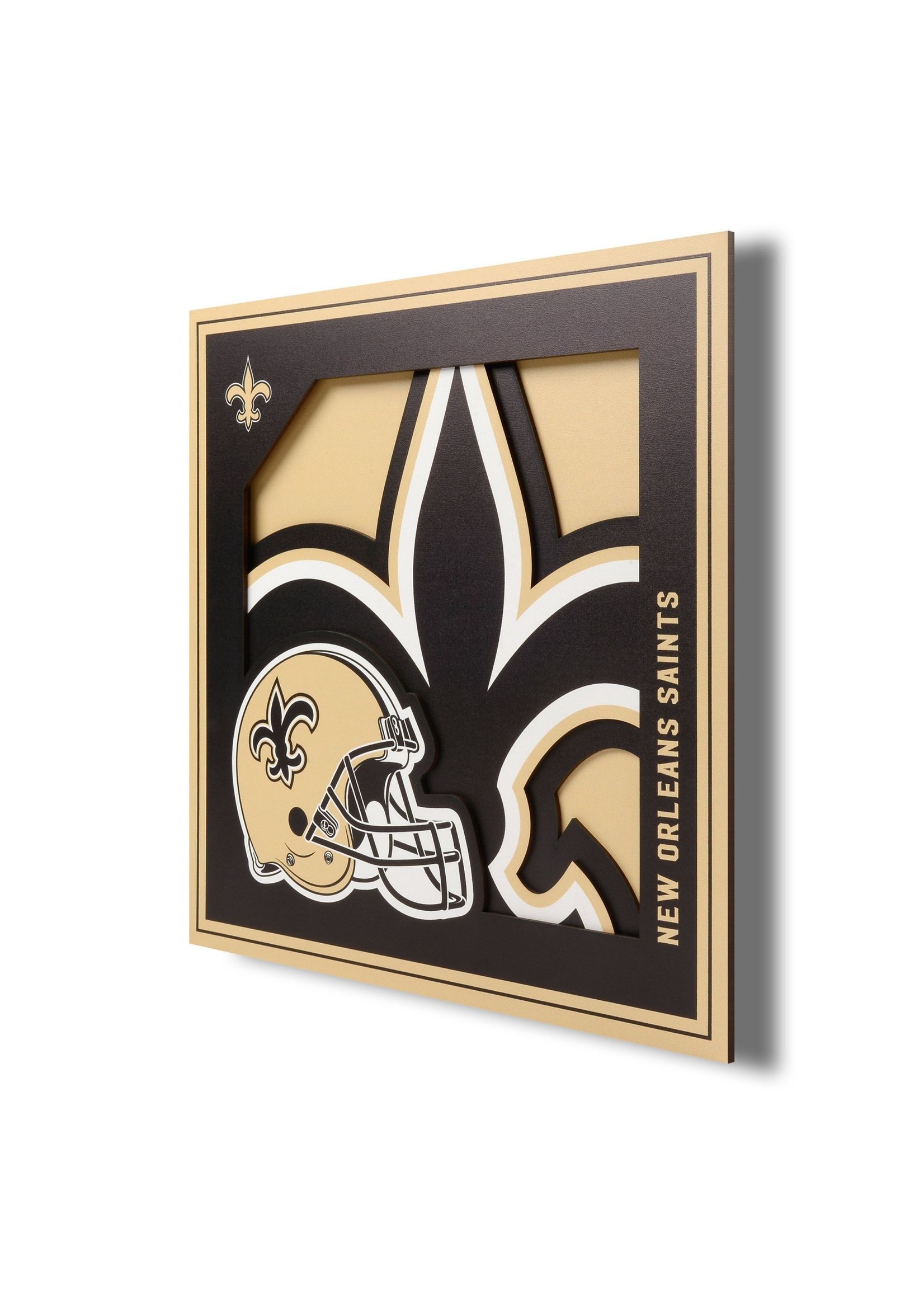 You The Fan Saints Logo 12x12 Wall Art