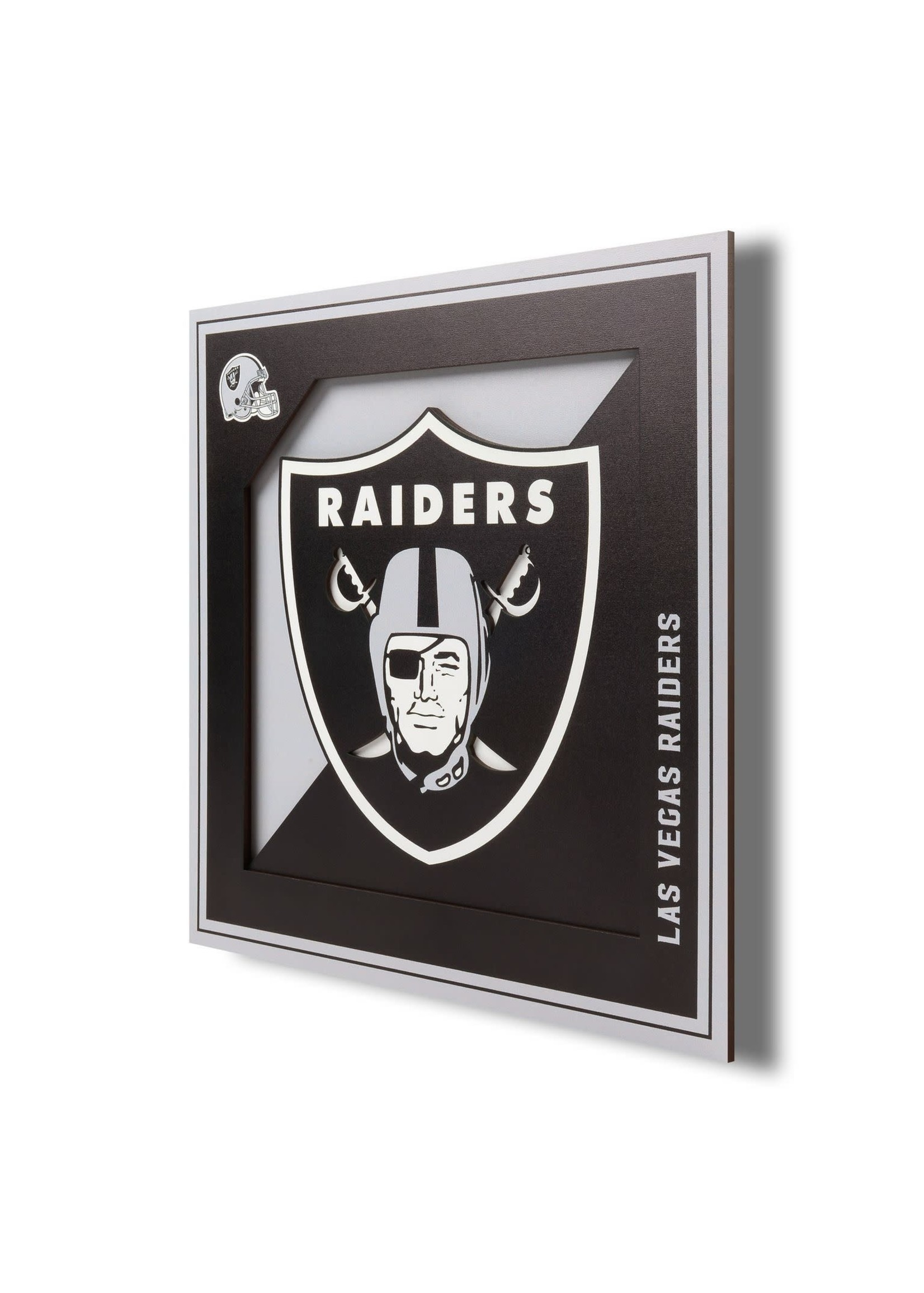 You The Fan Raiders Logo 12x12 Wall Art
