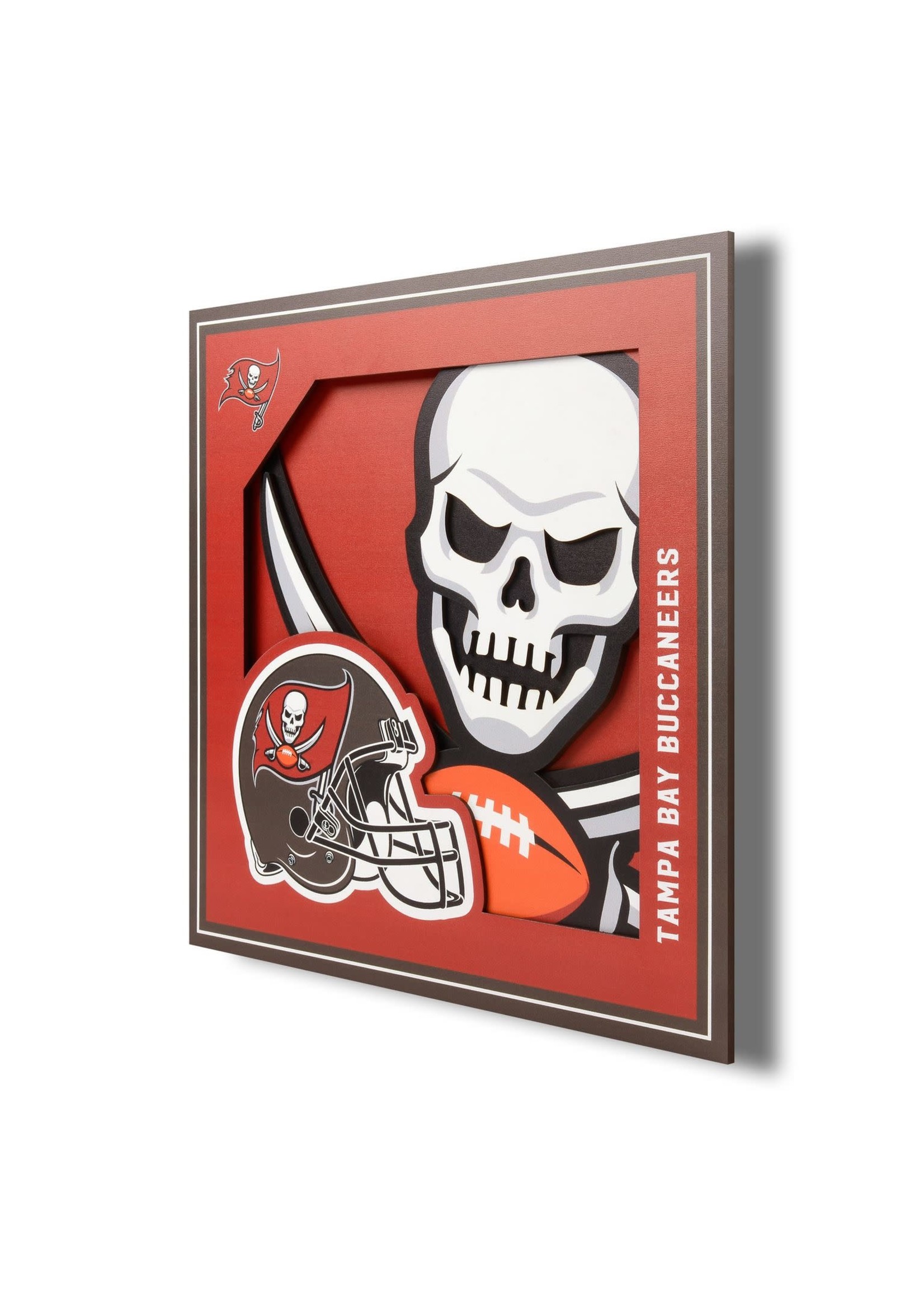 You The Fan Buccaneers Logo 12x12 Wall Art