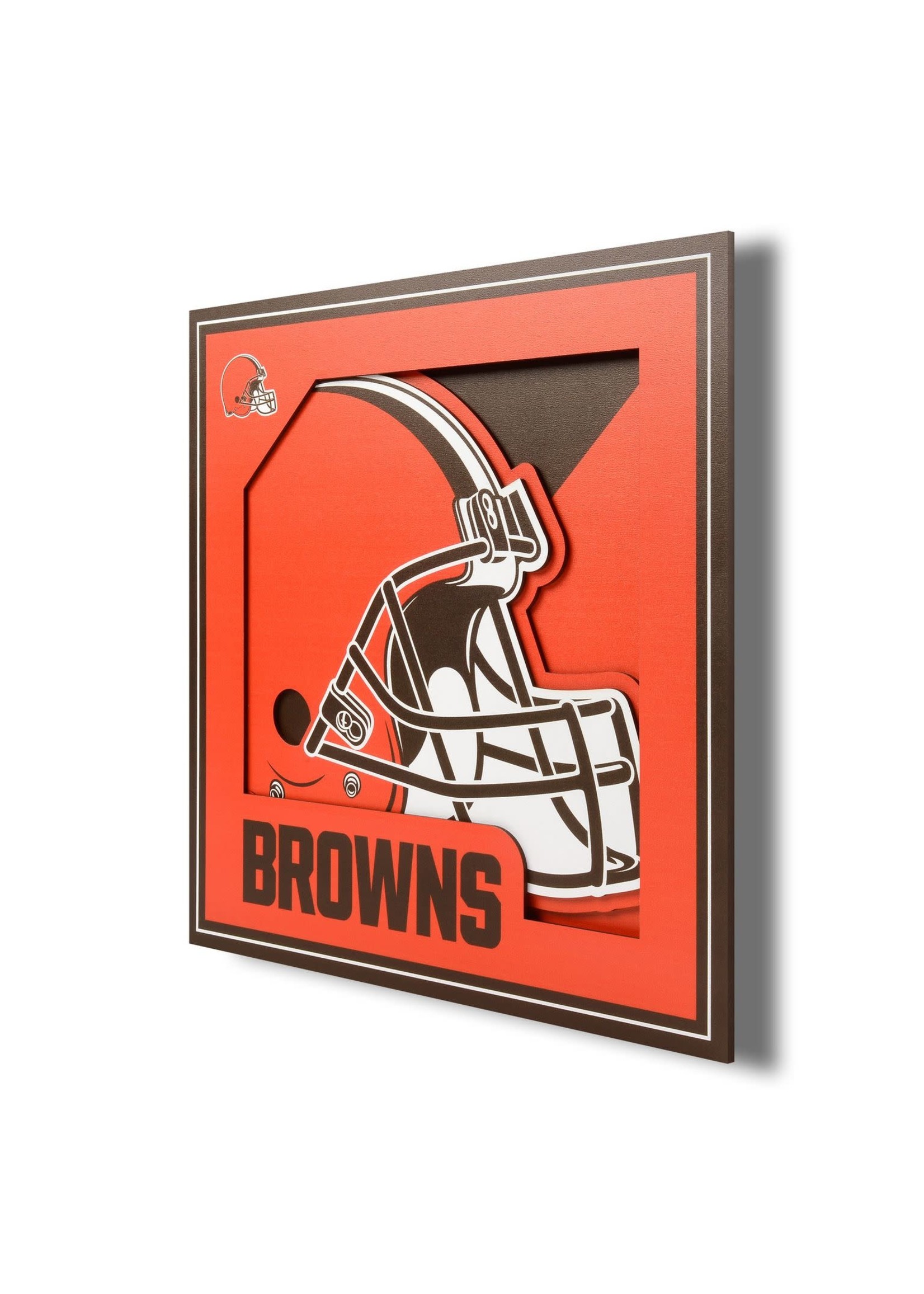You The Fan Browns Logo 12x12 Wall Art