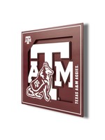You The Fan Texas A&M Logo 12x12 Wall Art