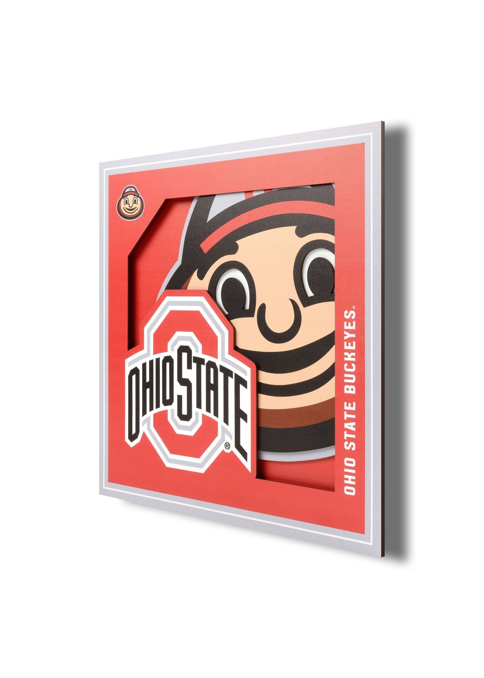 Ohio State Logo 12x12 Wall Art