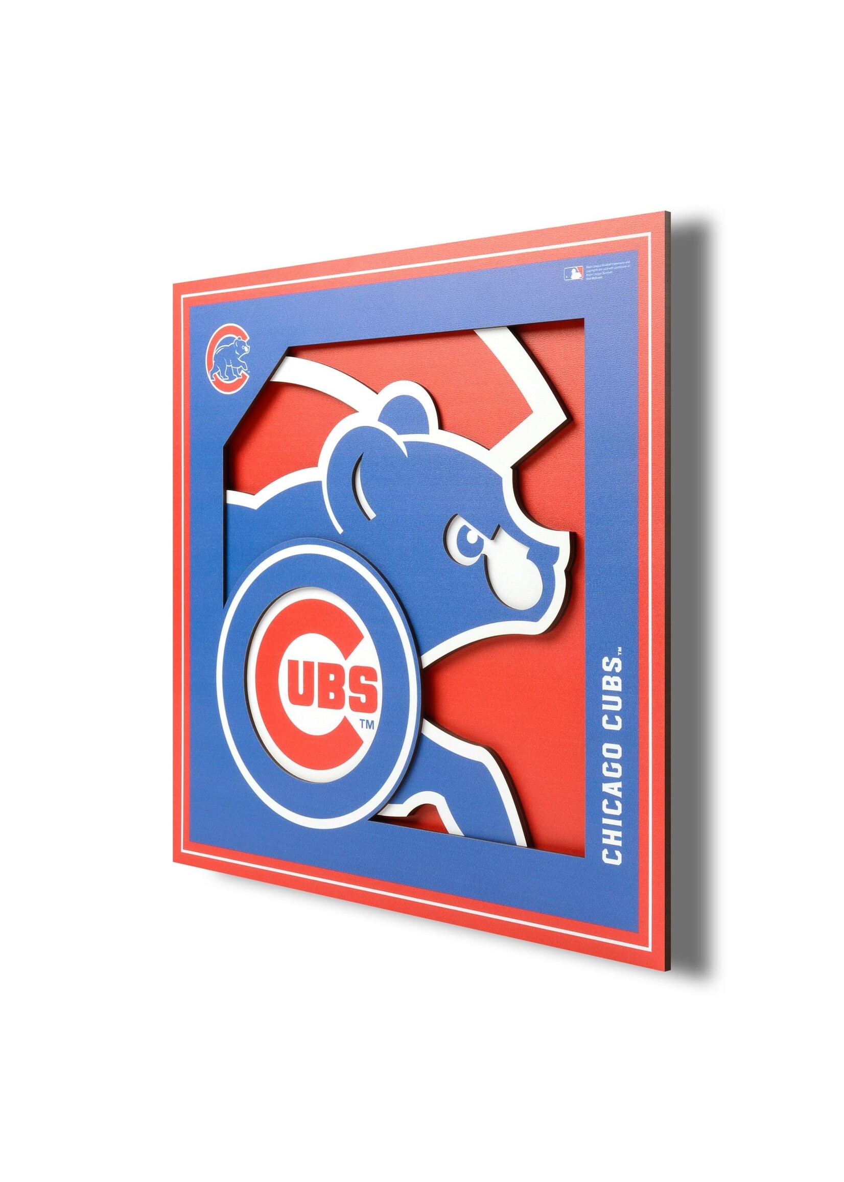 You The Fan Cubs Logo 12x12 Wall Art