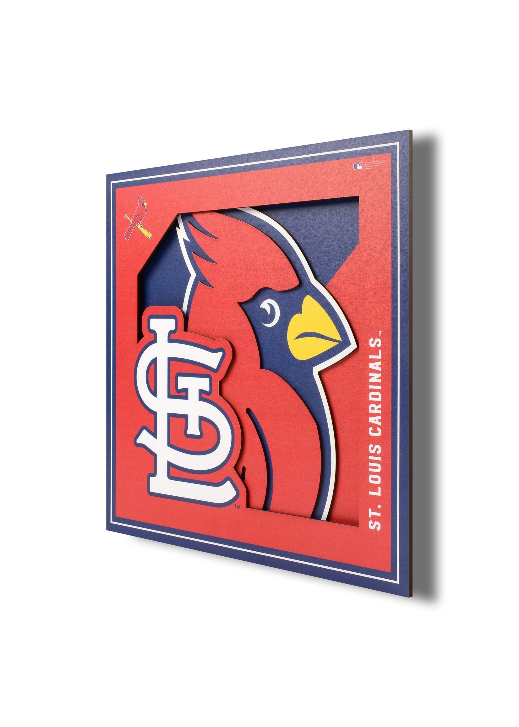 You The Fan STL Cardinals Logo 12x12 Wall Art