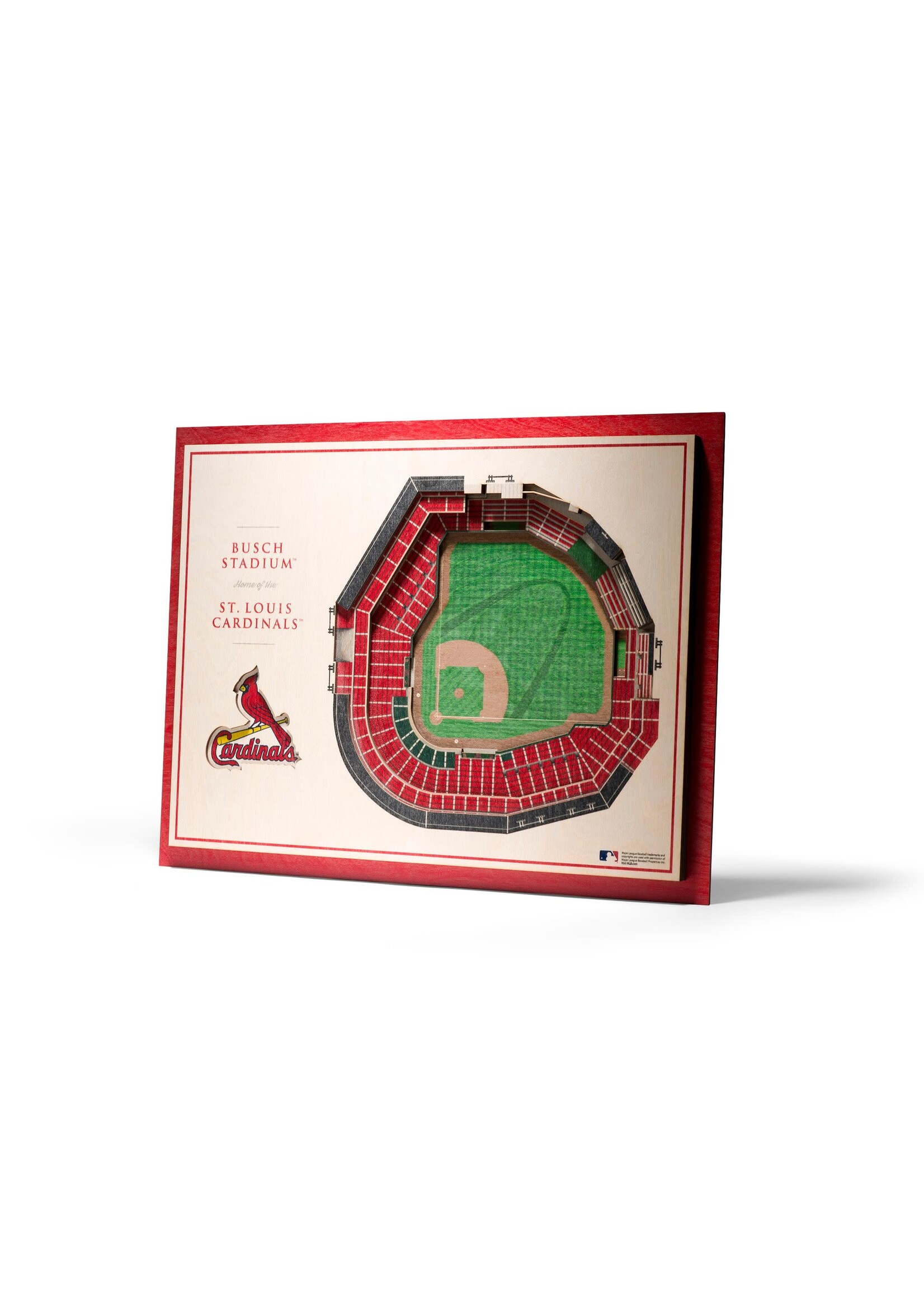 STL Cardinals 5 Layer Stadium Wall Art