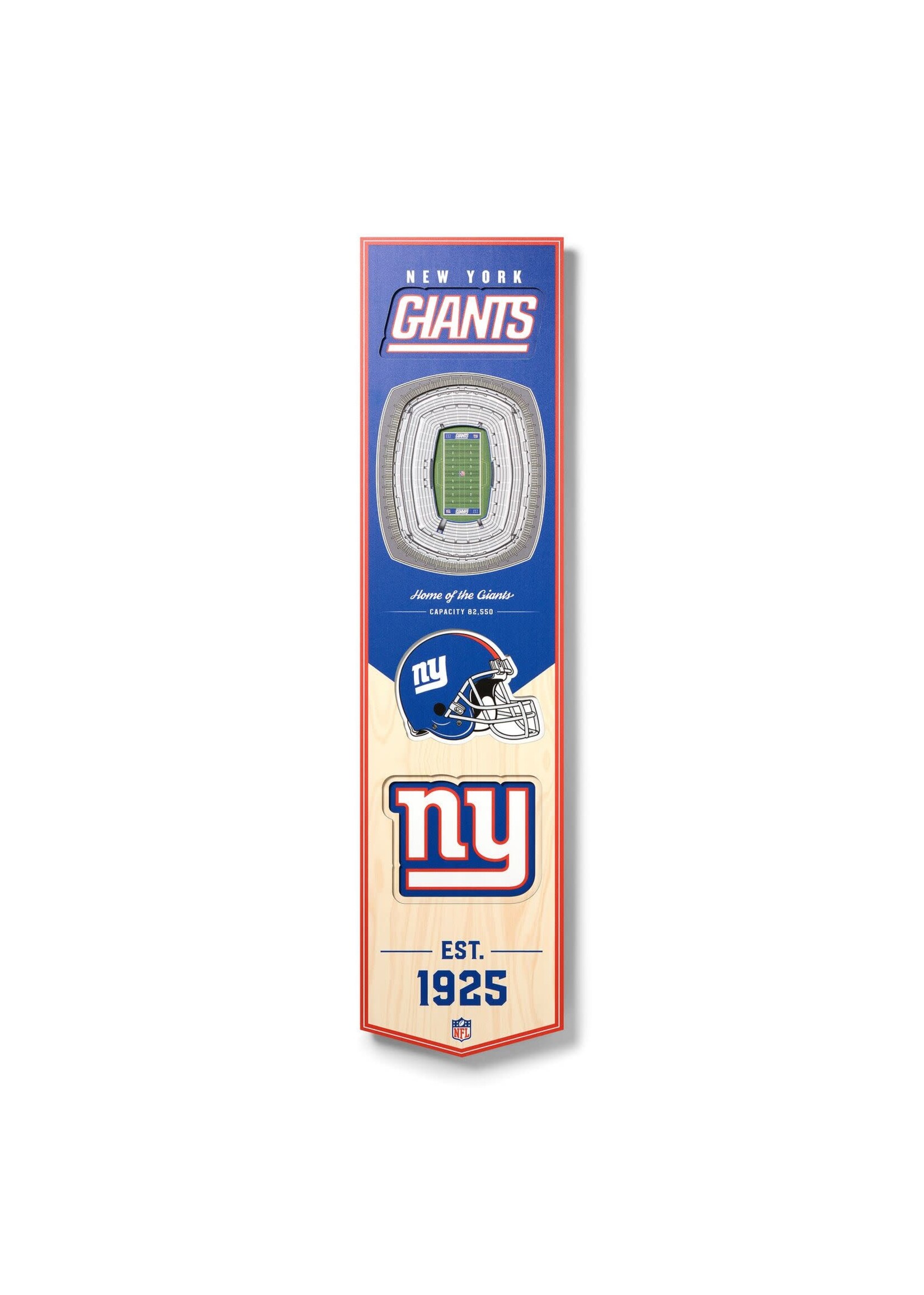 NY Giants 8x32 Wall Banner