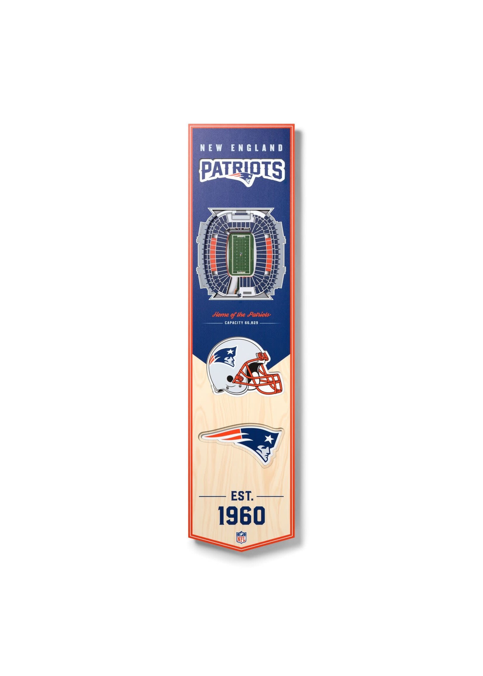 Patriots 8x32 Wall Banner