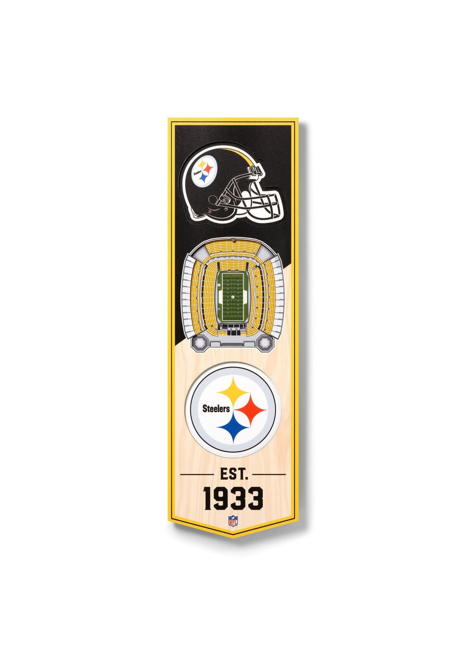 Steelers 6x19 Wall Banner